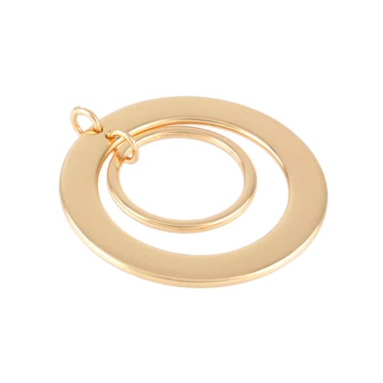 Gold Concentric Circle Pendant by Bead Landing&#x2122;